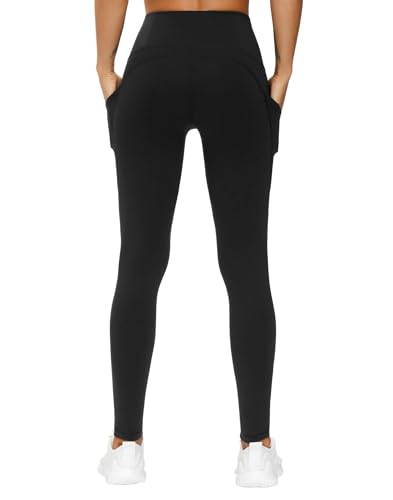 21ESAgvGyVL.jpg Thick High Waist Yoga Pants with Pockets, Tummy Control Workout Running Yoga Leggings for Women
