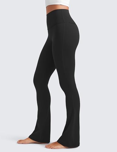 21mL5yAgBXL.jpg Butterluxe High Waist Mini Flared Leggings for Women 30"/31.5"/33'' - Bootcut Yoga Pants with Pocket Casual Lounge