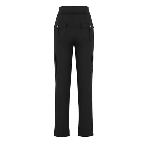 Cargo Leggings with Pockets for Women Tummy Control High Waist Yoga Pants Stretchy Active Butt Lifting Leggings