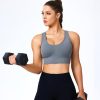 31-AeUif0CL.jpg Sports Bra for Women Medium Support Criss Cross Strappy Bras Seamless Padded High Impact Yoga Athletic Exercise Bras