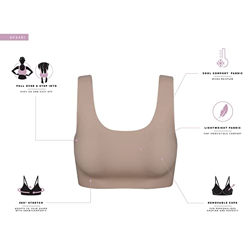 3121KcfvdjL.jpg Women's Comfort Revolution Easylite Wireless T-Shirt Bra, Pullover Wirefree T-Shirt Bra