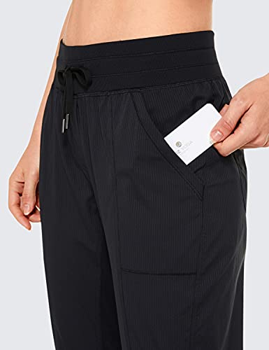Womens Casual 7/8 Pants 27" - Lightweight Workout Outdoor Athletic Track Travel Lounge Joggers Pockets