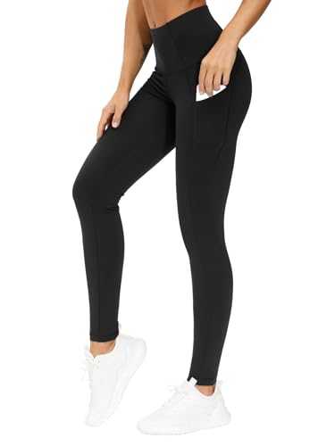 312a8n31kaL.jpg Thick High Waist Yoga Pants with Pockets, Tummy Control Workout Running Yoga Leggings for Women