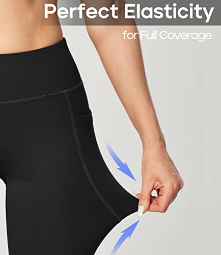 312h0T4uT6L.jpg Women's Yoga Pants with Pockets for Women Bootcut Wide Leg Pants for Women High Waisted Workout Pants