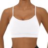 3139xb573gL.jpg Y BackSports Bra for Women Low Impact Racerback Workout Bras Sexy Thin Straps Yoga Sport Bras with Removable Pads