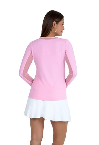 Athleisure Wear Sun Protective UPF 50+ Icefil Cooling-Long Sleeve Crew Neck with Mesh-83000