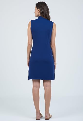 314s2QbxSDL.jpg Athleisure Wear Sun Protective UPF 50+ Icefil Cooling-Solid Sleeveless Mock Dress-58000