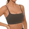 Sports Bra for Women Wirefree Racerback Workout Bras Sexy Thin Straps Yoga Sport Bras with Removable Pads