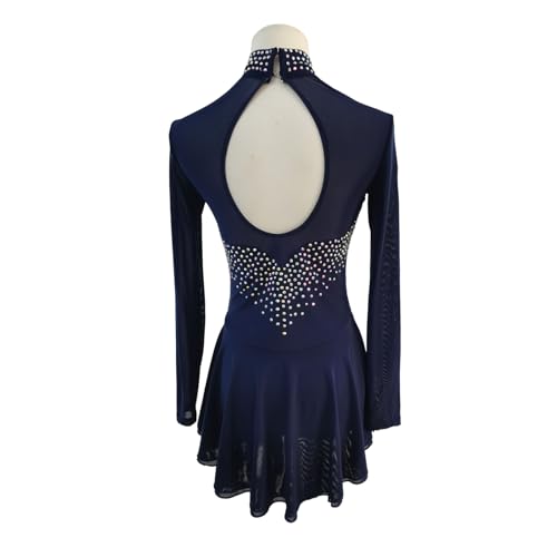 319TpEiE7wL.jpg Ice Figure Skating Dress Girls Women Elegant Quality Crystals Competition Ice Dance Skirt Competition