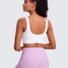 31AFie9xB7L.jpg Butterluxe Womens U Back Sports Bra - Scoop Neck Padded Low Impact Yoga Clothes Workout Crop Top with Built in Pads