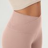 Women's Crossover Leggings with Back Pocket, 23" / 25" / 28" Buttery Soft V High Wasit Lounge Yoga Pants