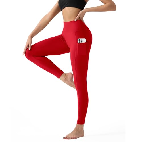 High Waisted Leggings for Women - Tummy Control Yoga Pants for Workout Running Athletic Women's Leggings Plus Size