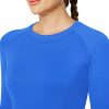 Long Sleeve Workout Tops for Women, Seamless Yoga Running Tops Breathable Athletic Shirts 3 Pack