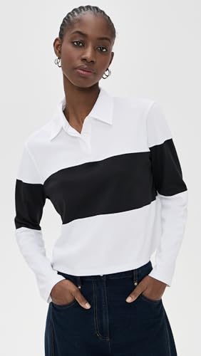31EEHwPpP-L.jpg Women's Crop Rugby Striped Tee