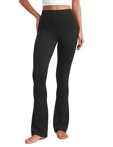 31EkuuImr1L.jpg Butterluxe High Waist Mini Flared Leggings for Women 30"/31.5"/33'' - Bootcut Yoga Pants with Pocket Casual Lounge