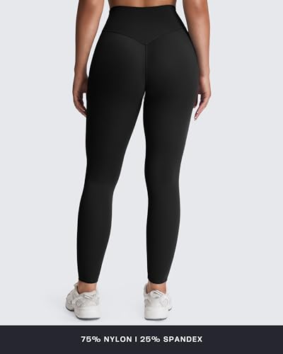High Waisted Workout Leggings for Women Tummy Control Buttery Soft Yoga Metamorph Deep V Pants 26"