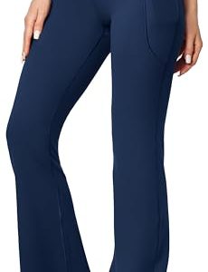 Women's Yoga Pants with Pockets for Women Bootcut Wide Leg Pants for Women High Waisted Workout Pants