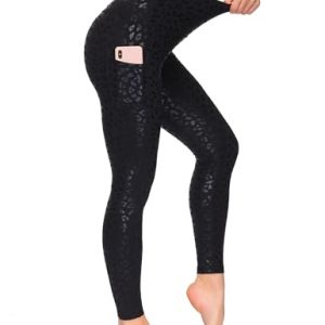 Women's High Waist Yoga Pants Soft Tummy Control Athletic Workout Leggings with Deep Pockets