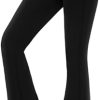 Flare Leggings for Women - High Waist Crossover Yoga Pants Tummy Control Bootcut Bell Bottom Jazz Lounge Leggings