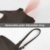 Sports Bra for Women Wirefree Racerback Workout Bras Sexy Thin Straps Yoga Sport Bras with Removable Pads