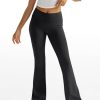 Women's Wide Leg Yoga Pants Bootcut Workout Flare Leggings Trendy High Waisted Fold Over 2025 Fall Outfits