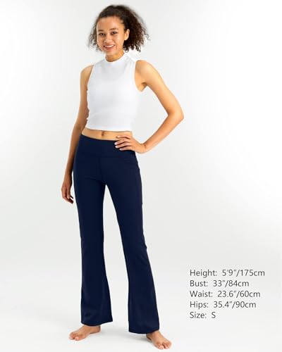 Women High Waisted Leggings with Pockets 30" Tummy Control Workout Running Yoga Pants