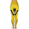 31LFKlCvx8L.jpg Wooden Barbados Flag Women's Yoga Pants Stretch Leggings with Pockets High Waist for Workout