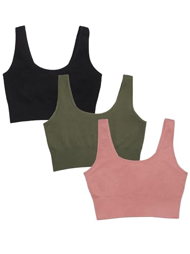 Women's 360 Stretch Longline Sport, Comfortable Wireless Bras, Seamless Full-Coverage for a Natural Shape