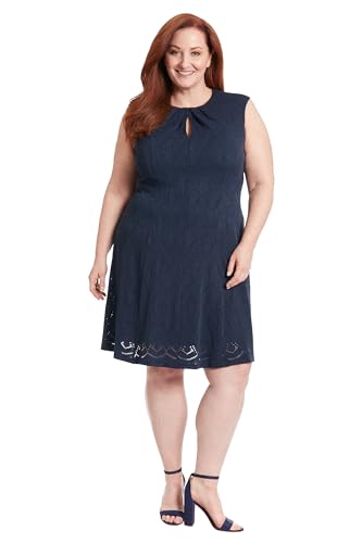 Keyhole Neck Fit and Flare Summer Casual Dresses for Women