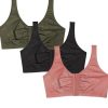 31Op9HznpEL.jpg Women's Multi-Pack Front Closure Cotton Bra