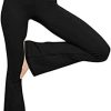 Women's Casual Bootleg Yoga Pants V Crossover High Waisted Flare Workout Pants Leggings
