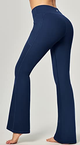 31RK6pTj9-L.jpg Women's Yoga Pants with Pockets for Women Bootcut Wide Leg Pants for Women High Waisted Workout Pants