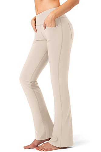 Women's Yoga Pants 4 Pockets High Waist Dress Pants Tall Bootcut Work Pants
