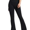 Women's Crossover High Waist Flare Workout Leggings Bootcut Bell Bottom Yoga Pants with Tummy Control