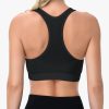 Racerback Sports Bras for Women Comfortable Wirefree Sleep Bras Breathable Mesh Padded Low Impact Workout Bra