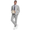 31TIbu-b3L.jpg Men's Linen Suit 2 Piece Slim Fit Summer Beach Wedding Dress Tux Prom Suit Blazer Jacket and Pants