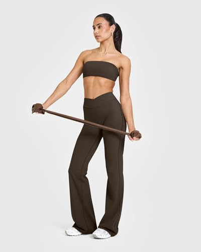 Yoga Pants Women High Waist Casual Soft Crossover Straight Leg