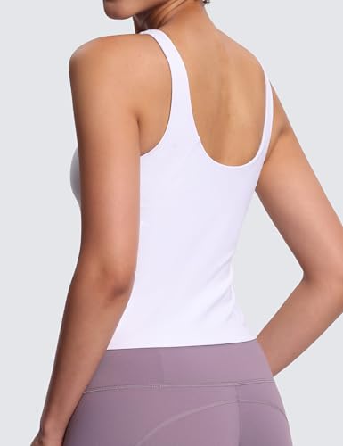Women's Longline Sports Bra Wirefree Padded Workout Yoga Tank Top