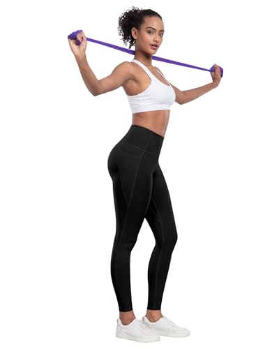 Leggings with Pockets for Women, 6 Packs Soft High Waisted Tummy Control Workout Yoga Pants
