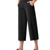 Womens' Yoga Pants with Pockets and Tummy Control High Waist in Flare Crop