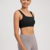 31ZwMHza5LL.jpg Square Neck Sports Bra for Women Wirefree Non Padded Yoga Tank Workout Crop Tops