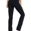 29"/31"/33"/35"/37" Women's High Waist Straight Leg Yoga Pants Tummy Control Workout Pants with Pockets