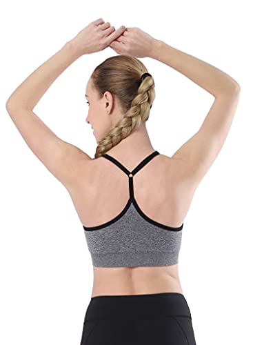 31aRoNs2SeS.jpg Women's Cross Back Sport Bras,Adjustable Straps Padded Criss Cross Cropped Bras for Yoga Workout Fitness