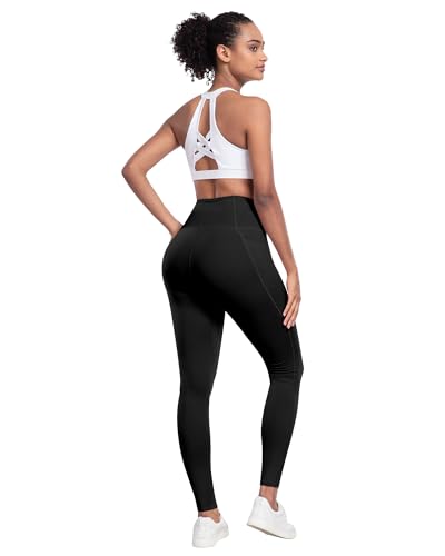 Leggings with Pockets for Women, 6 Packs Soft High Waisted Tummy Control Workout Yoga Pants