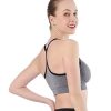 31ayFAe-NTL.jpg Women's Cross Back Sport Bras,Adjustable Straps Padded Criss Cross Cropped Bras for Yoga Workout Fitness