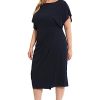 31ayUL1UlYL.jpg Women's Boat Neck Flutter Sleeve Dress Occasion Event Guest of