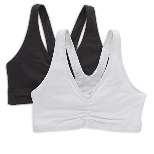 31bXsbJQ74L.jpg Women's X-Temp Wireless Low-Impact Stretch Pullover Racerbacj Bra, 2-Pack