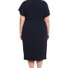 31cfODESfIL.jpg Women's Boat Neck Flutter Sleeve Dress Occasion Event Guest of