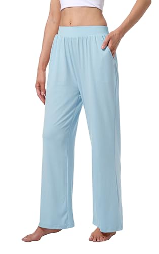 3 Pack Women's Lounge Pants Cozy Wide Leg Lounge Pants with Pockets Loose Flowy Yoga Sweatpants Workout Comfy Jogger