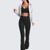 31hNpv7ShxL.jpg Butterluxe High Waist Mini Flared Leggings for Women 30"/31.5"/33'' - Bootcut Yoga Pants with Pocket Casual Lounge